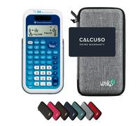 TI-34 MultiView avec Housse de Protection WYNGS incluse Gris Clair - Calculatrice Scientifique - Pack de Base