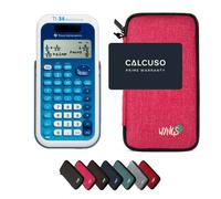 TI-34 MultiView avec Housse de Protection WYNGS incluse Rose - Calculatrice Scientifique - Pack de Base