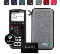 TI-82 Advanced Edition Python avec Housse de Protection WYNGS incluse Gris Clair - Calculatrice Graphique - Pack de Base