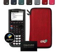 TI-82 Advanced Edition Python avec Housse de Protection WYNGS incluse Rouge - Calculatrice Graphique - Pack de Base