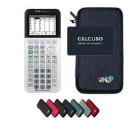 TI-83 Premium CE avec Housse de Protection WYNGS incluse Bleu - Calculatrice Graphique - Pack de Base