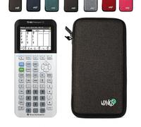 TI-83 Premium CE avec Housse de Protection WYNGS incluse Gris Foncé - Calculatrice Graphique - Pack de Base