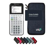 TI-83 Premium CE Edition Python avec Housse de Protection WYNGS incluse Bleu - Calculatrice Graphique - Pack de Base