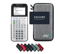 TI-83 Premium CE Edition Python avec Housse de Protection WYNGS incluse Gris Clair - Calculatrice Graphique - Pack de Base