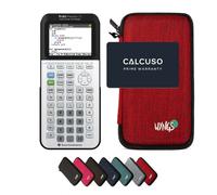 TI-83 Premium CE Edition Python avec Housse de Protection WYNGS incluse Rouge - Calculatrice Graphique - Pack de Base