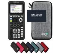 TI-84 Plus Ce -T Python Edition avec Housse de Protection WYNGS incluse Gris Clair - Calculatrice Graphique - Pack de Base