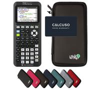 TI-84 Plus Ce -T Python Edition avec Housse de Protection WYNGS incluse Noir - Calculatrice Graphique - Pack de Base