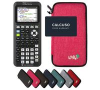 TI-84 Plus Ce -T Python Edition avec Housse de Protection WYNGS incluse Rose - Calculatrice Graphique - Pack de Base
