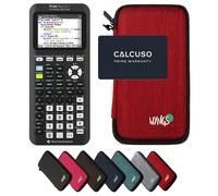 TI-84 Plus Ce -T Python Edition avec Housse de Protection WYNGS incluse Rouge - Calculatrice Graphique - Pack de Base
