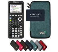 TI-84 Plus Ce -T Python Edition avec Housse de Protection WYNGS incluse Turquoise - Calculatrice Graphique - Pack de Base