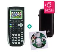 TI 84 Plus Colour Silver Edition $ BUNDLE: erweiterte Garantie + Schutztasche + Lern-CD (Deutsch)