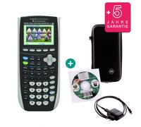 TI 84 Plus Colour Silver Edition $ BUNDLE: Ladegerät + Schutztasche + Lern-CD (Deutsch) + erweiterte Garantie