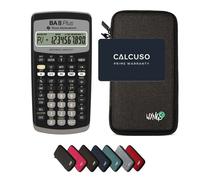 TI-BA II Plus avec Housse de Protection WYNGS incluse Gris Foncé - Calculatrice Financière - Pack de Base