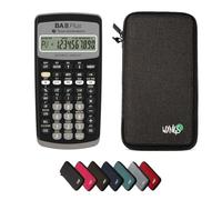 TI-BA II Plus avec Housse de Protection WYNGS incluse Gris Foncé - Calculatrice Financière - Pack de Base