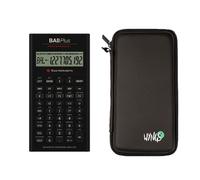 TI-BA II Plus avec Housse de Protection WYNGS incluse Noir - Calculatrice Financière - Pack de Base