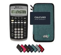 TI-BA II Plus avec Housse de Protection WYNGS incluse Turquoise - Calculatrice Financière - Pack de Base