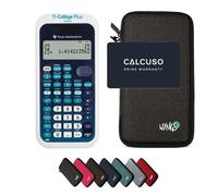 TI-Collège Plus Solaire avec Housse de Protection WYNGS incluse Gris Foncé - Calculatrice Scientifique - Pack de Base