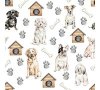 ti-flair Serviettes en papier 33 x 33 cm 3 épaisseurs - Lot de 20 avec motif chien - Haute qualité et durable - Serviettes jetables à motif - Serviettes d'anniversaire - Serviettes en papier pour fête