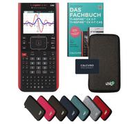 TI-Nspire CX II-T CAS avec housse de protection Gris foncé et manuel (160 pages, 17x24cm) - Calculatrice graphique - Smart Set