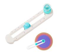 Tianher Cutter Circulaire, 2-20 Cm Cercle Massicot Réglable Coupe Papier Massicot Scrapbooking Cercle Papier Coupeur Couteau De Coupe Rond Pour Cartes De Vœux Albums Papier Cartonné Photos (Blanc)