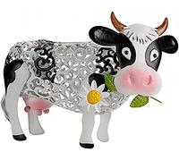 TianqqYongyong Lampe à énergie solaire, lampe solaire à motif de marguerite et vache, éclairage LED à silhouette d'animal, pour décoration de jardin