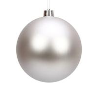 TianWlio Boule de Noël 8 Pouces incassable Grande de Noël en Bonbon décoration de décoration de Vacances de Noël pour créer Une atmosphère de Vacances Amusante Suspension Industrielle (Silver)