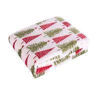 TianWlio Couverture Personnalisée Motifs de Noël Imprimé Plaid Décorations Doux Confortable Canapé Patchwork Couvertures Classique Jeté de Noël pour Lit Canapé (F, A)