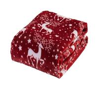 TianWlio Couverture Personnalisée Motifs de Noël Imprimé Plaid Décorations Doux Confortable Canapé Patchwork Couvertures Classique Jeté de Noël pour Lit Canapé (B, A)