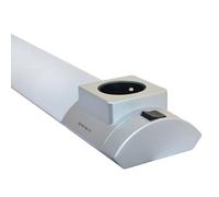 TIBELEC, 311640, Bandeau LED, Modèle Upsala, 5 Watts, 260 Lumens IP20, avec prise 2P+T, Branchement direct 230V, Blanc chaud, Posable en mural ou au plafond, Angle de faisceau 120 °