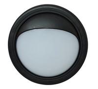 Tibelec 341820 Hublot rond LED extérieur avec Visière amovible Plastique 11 W Noir