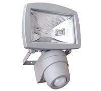 Tibelec 344240 Projecteur Eco-Halogène avec Détecteur de Mouvement Extérieur Fonte d'Aluminium Gris 120 W