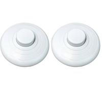 Tibelec 542010 Interrupteur à pied Blanc (Lot de 2)