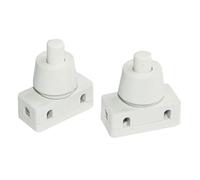 Tibelec 544410 Lot de 2 Interrupteurs à encastrer Blanc