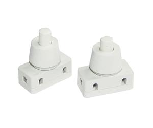 Tibelec 544410 Lot de 2 Interrupteurs à encastrer Blanc