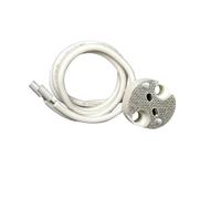 TIBELEC Douille G4 / Gu4 / Gu5.3 / Gy6.35 en plastique, TIBELEC, 100 W blanc blanc G