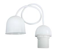 Monture plastique douille E27 60W maxi blanc