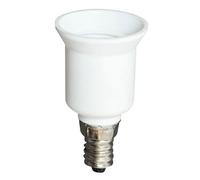 TIBELEC Transformateur de douille e14 en e27 tibelec, blanc 60 w