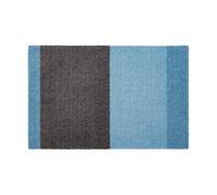 tica copenhagen Stripes paillasson horizontal Blue-steel grey. 40x60 cm
