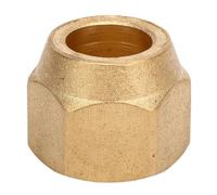 Ticfox Écrou évasé fileté en Laiton, 10 Pièces, écrou de Raccord de Tube évasé, Raccord de Tube en Cuivre, Tuyau en Laiton 3/4 Pouces, Résistance à Haute Pression 150PSI pou