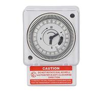 TICFOX Minuterie industrielle à cycle mécanique de 24 heures Commutateur de temps mécanique Intervalle de 15 minutes Type d'horloge Minuterie industrielle précise Commutateur de synchronisation AC220V