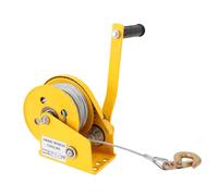 Ticfox Outil de Traction à Venir, Poulie de Treuil à Câble Manuel, Extracteur de Palan à Cliquet, Corde de 30 M, 1 200 Lb avec Frein à Verrouillage Automatique à 2 Voies pour Bate