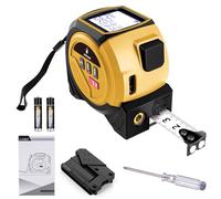 Ticfox Ruban à Mesurer Laser 3 en 1, Mètre à Ruban numérique, Télémètre Laser 40m et Ruban à mesurer 5m avec Ligne Croisée, unités FT/in/M, mesure de distance, de surface et de volume