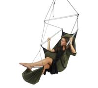 Ticket to the moon Moon Chair Chaise suspendue en soie de parachute vert Chaise suspendue