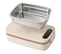 Tidekin Boîte à lunch chauffante sans fil, boîte à lunch auto-chauffante rechargeable avec batterie de 12 000 mAh, doublure intérieure en acier inoxydable 304 pour étudiants de bureau, café au lait,