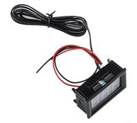 Tidevib Compteur de température numérique LED avec sonde de capteur de 1 m, jauge CC 5-12 V pour voiture, piscine, vivarium, aquarium, réfrigérateur (bleu)