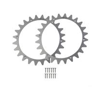 Tidevib Crampons de roue en acier inoxydable pour tondeuses robotiques Worx L WR153E WR155E WR147E.1 WR148E avec finition polie et trous de vis à tête fraisée