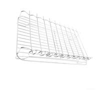 Tidevib Grille de barbecue double couche en acier inoxydable pour grand barbecue, panier de cuisson en plein air, pique-nique, 32 x 19 x 7 cm