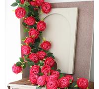 Tidevib Guirlande de fleurs artificielles de 1,9 m pour décoration de mariage ou d'intérieur