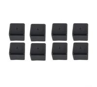 Tidevib Lot de 8 embouts de rail de montage solaire 40 x 40 mm - Noir - Capuchon de protection PC - Prévention de la saleté et de l'eau - Accessoires pour système PV