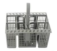 Tidevib Panier à couverts Bauknecht pour lave-vaisselle INDESIT Hotpoint C00257140, plastique gris, amovible, poignée ronde pièce de rechange